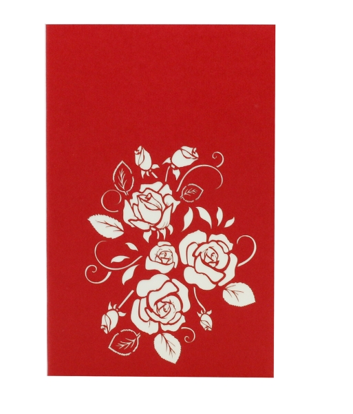 3D Karte Blühende Rosen